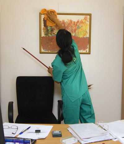 Each housekeeper undergoes a thorough screening process, including reference checks and personal interviews.